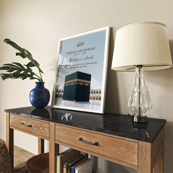 Personalized Hajj Mubarak Poster Custom Islamic Gift cover image 3