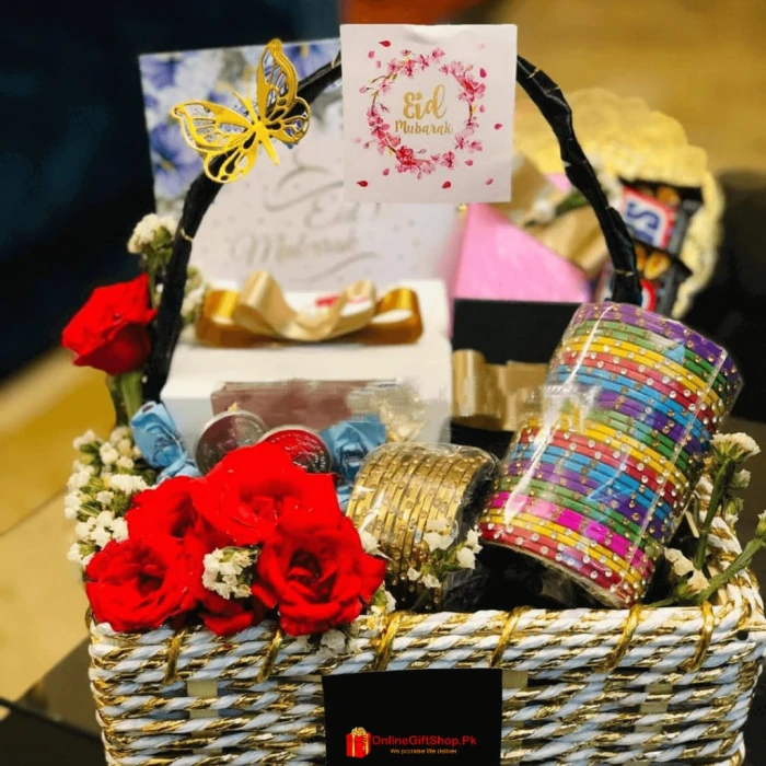 Customized Eid Basket for Her – Personalized Eid Gift Hamper