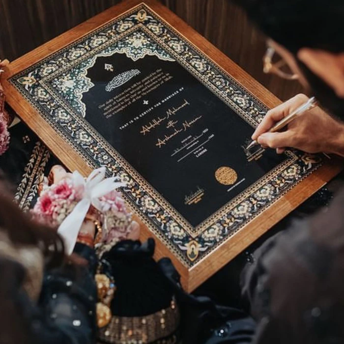 Personalized Nikkah Framed Wedding Gift Idea cover image 3