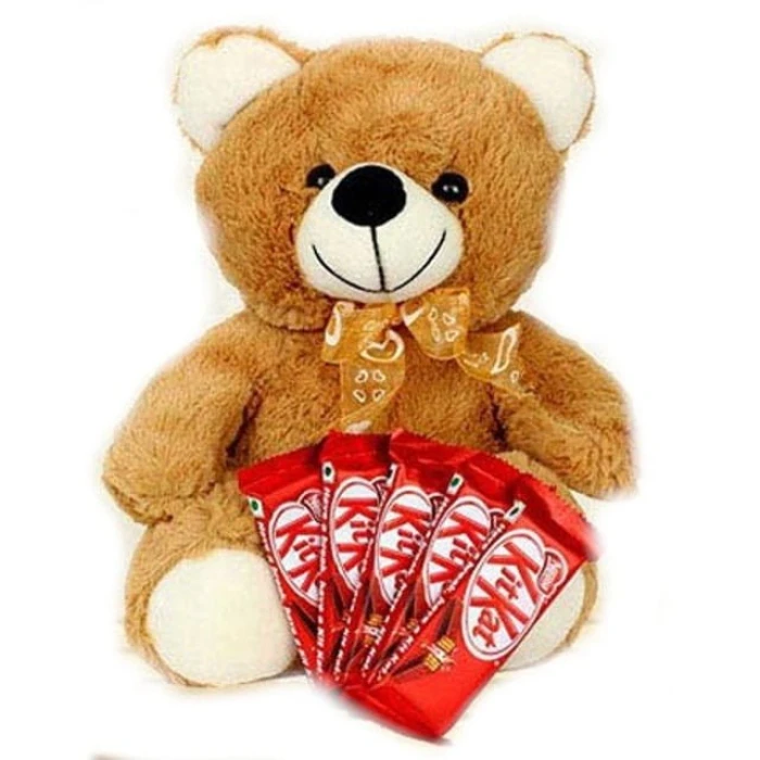 Kit Kat Love Basket 15 Kit Kats & Teddy Bear Gift Hamper cover image 1