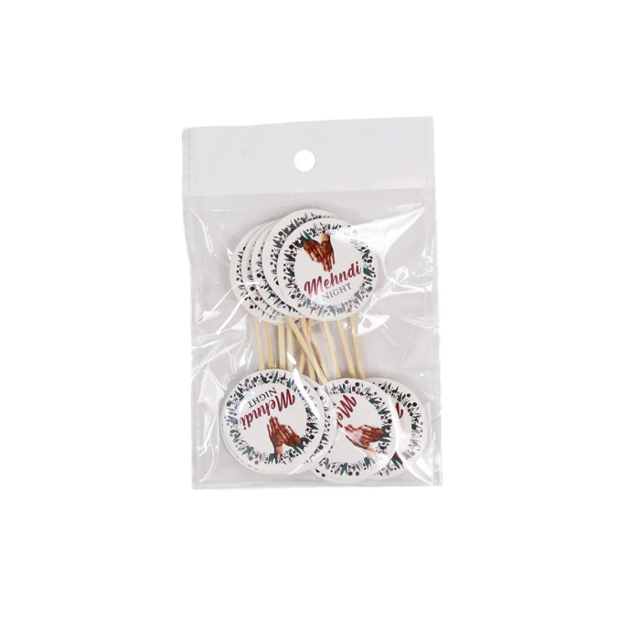 Mehndi Night Sweets & Cupcake Toppers Custom Party Favors cover image 1
