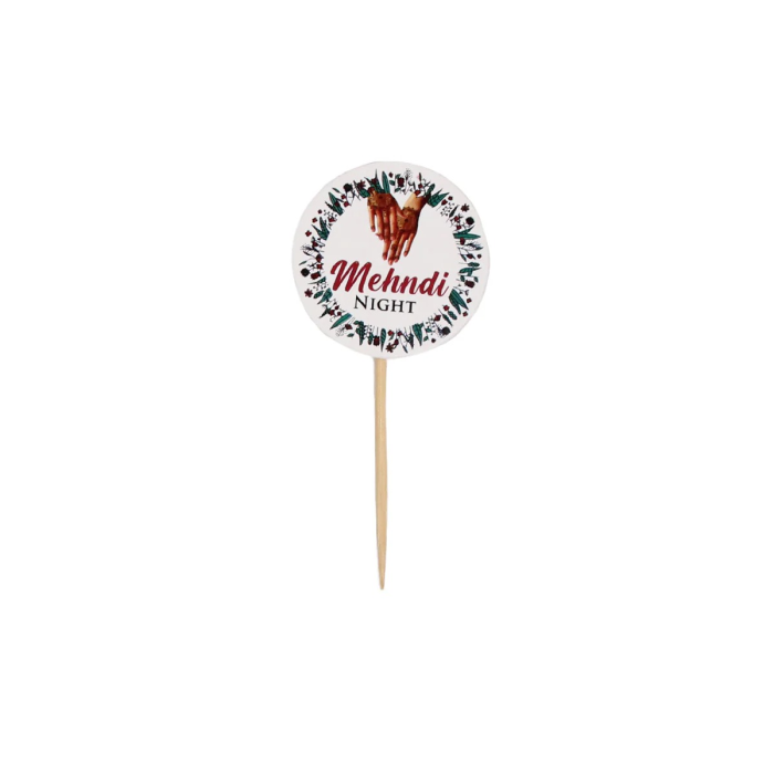 Mehndi Night Sweets & Cupcake Toppers Custom Party Favors cover image 2