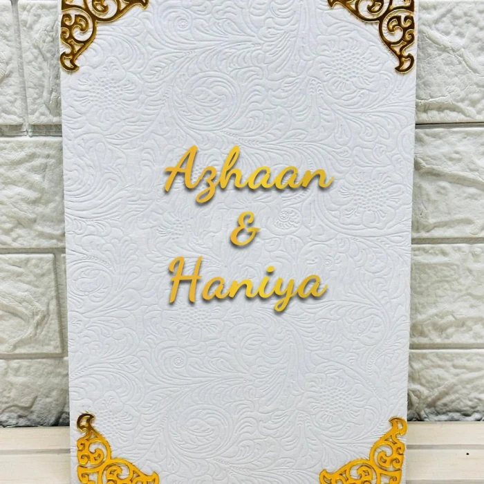 Luxurious Velvet Nikkah Nama Booklet – Customizable cover image 1