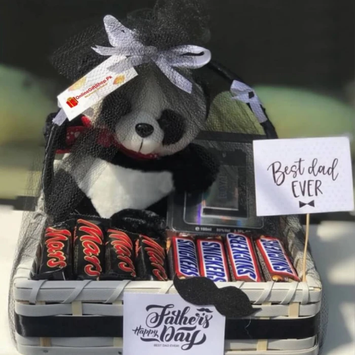 Luxury Gift Basket Elegant Chocolate & Teddy Combo