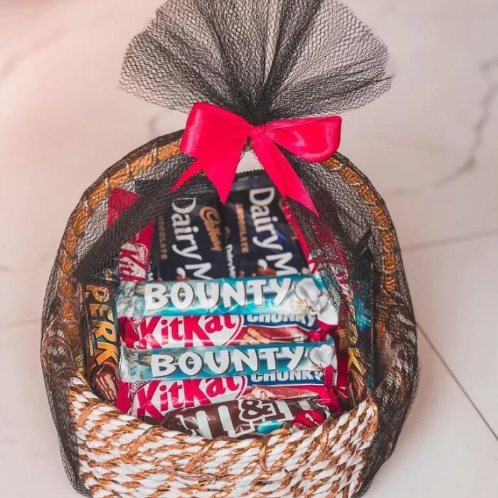 Small Chocolate Basket Budget-Friendly Imported Chocolates Gift