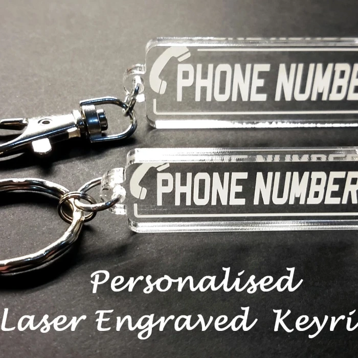 Custom Mobile Number Keyring or Bag Tag Personalized Gift Idea for Any Occasion cover image 2