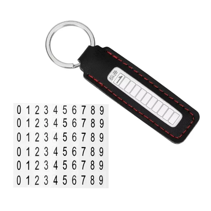 Stainless Steel Car Keychain with Custom Phone Number Tag cover image 2