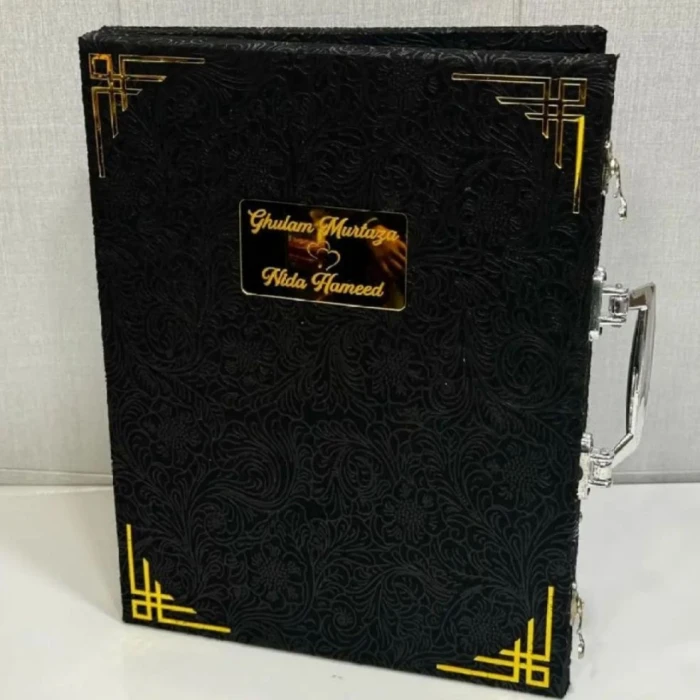 Customized Nikkah Certificate Briefcase Personalized Keepsake Gift for Wedding Ceremony cover image 1