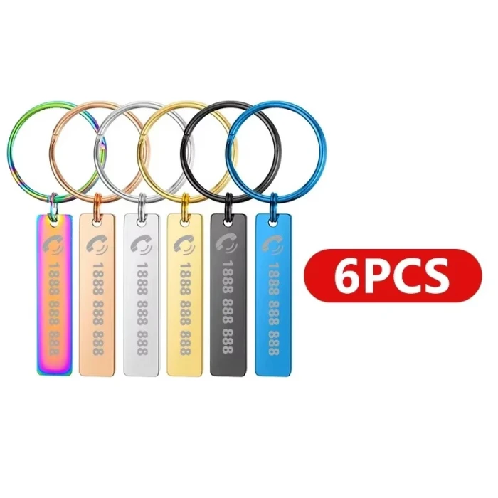 Custom Stainless Steel Personalized Keychain – Engraved Name or Message cover image 1