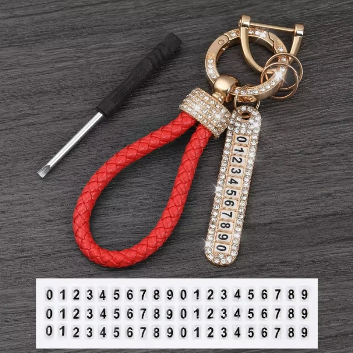 Carabiner Leather Loop Keychain Quick-Release EDC Strap cover image 1