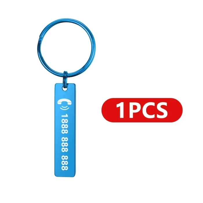 Custom Stainless Steel Personalized Keychain – Engraved Name or Message cover image 4