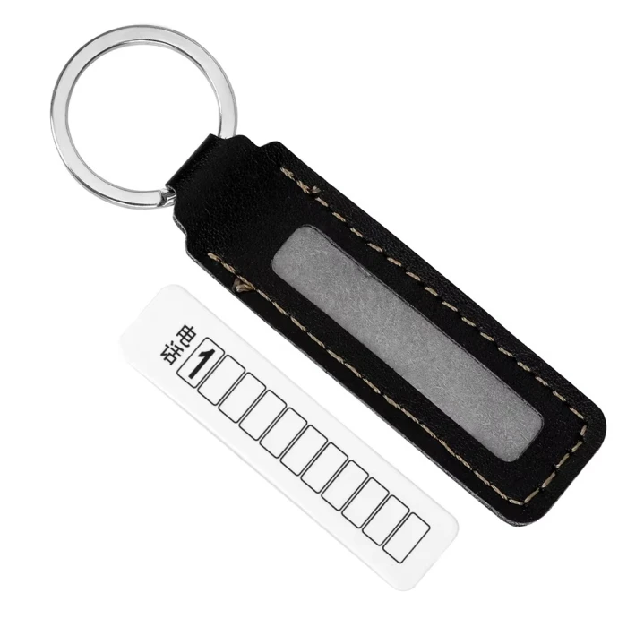 Stainless Steel Car Keychain with Custom Phone Number Tag cover image 3