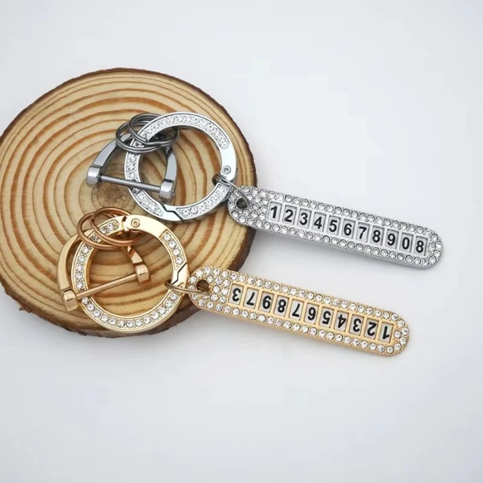 Diamond‑Style Anti‑Lost Metal Keychain Pendant cover image 1