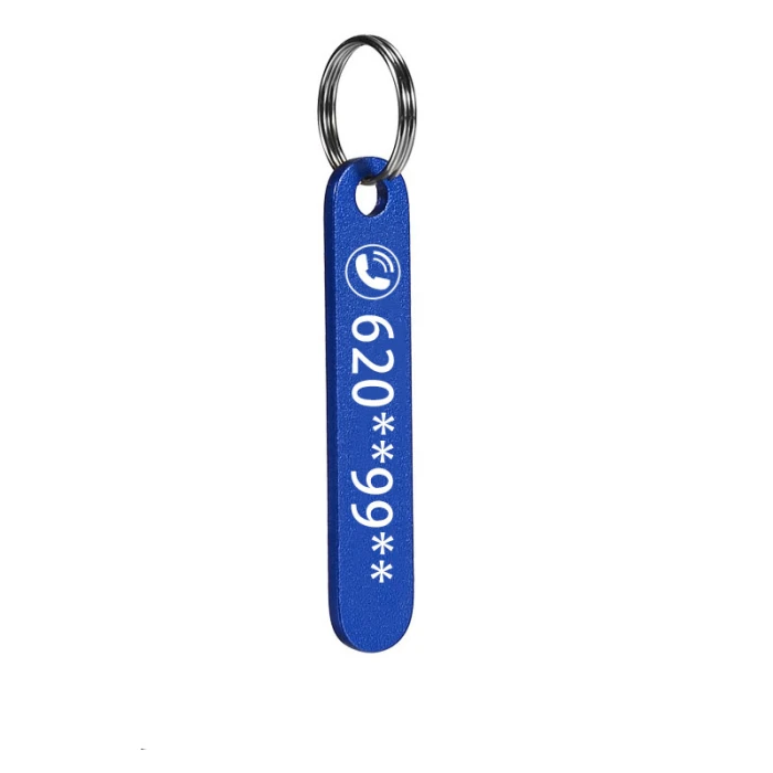 Personalized Phone Number Keychain Custom Laser Engraved Name Bar for Men & Women cover image 4
