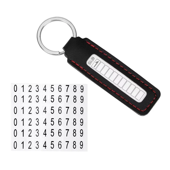 Stainless Steel Car Keychain with Custom Phone Number Tag cover image 1