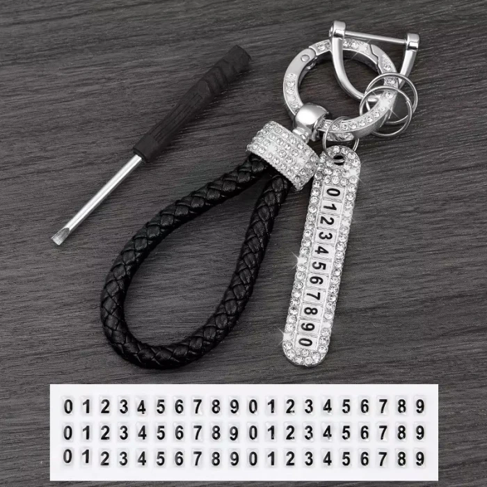 Carabiner Leather Loop Keychain Quick-Release EDC Strap cover image 4