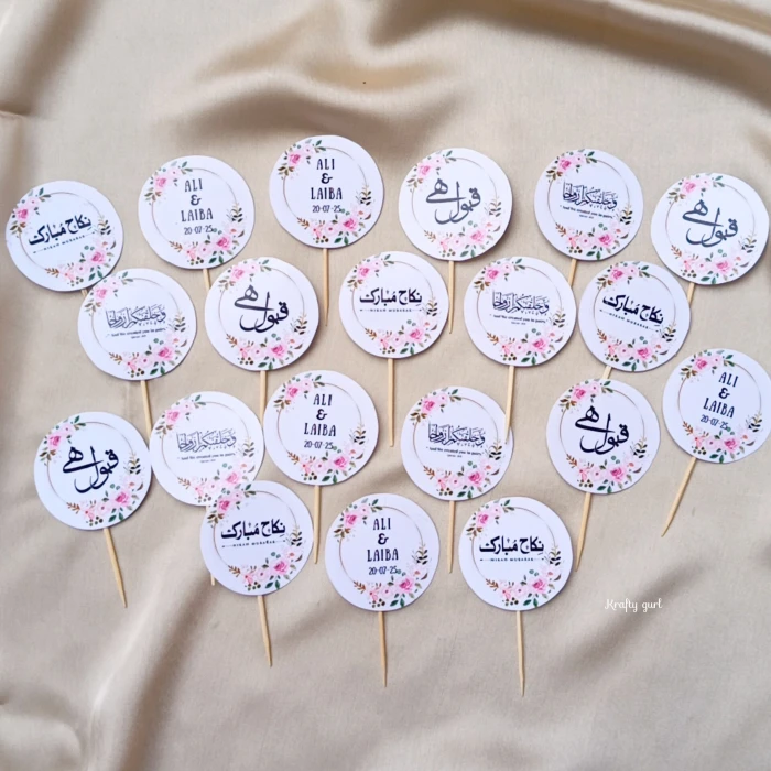 Customized Nikah Ceremony Sweets Toppers Wedding Décor cover image 4