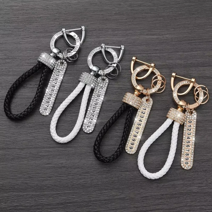 Carabiner Leather Loop Keychain Quick-Release EDC Strap cover image 5