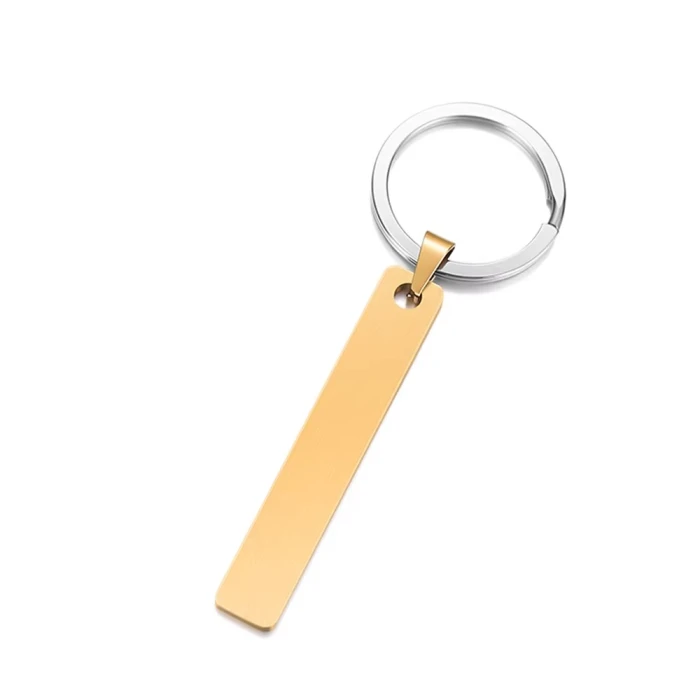 Custom Laser Engraved Stainless Steel Keychain Personalized Name or Number Keyring cover image 7