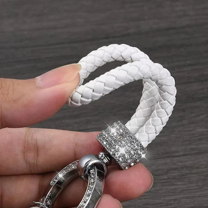 Carabiner Leather Loop Keychain Quick-Release EDC Strap cover image 8