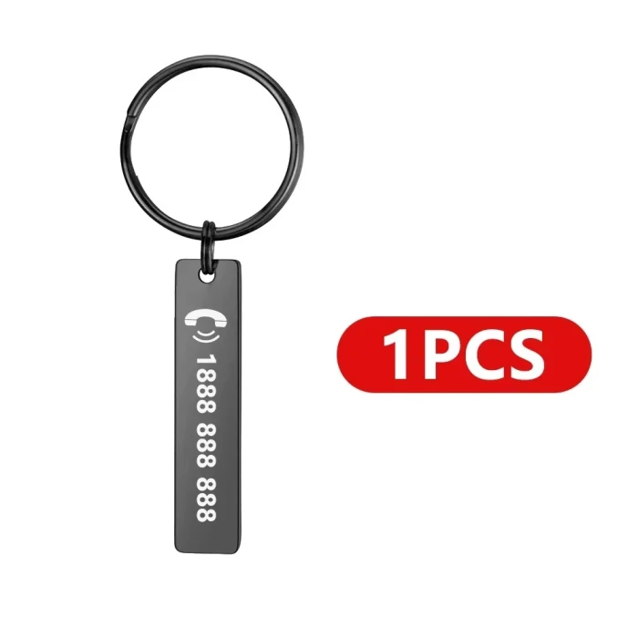 Custom Stainless Steel Personalized Keychain – Engraved Name or Message cover image 7