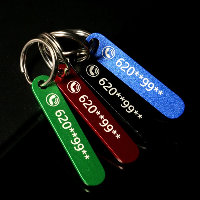 Personalized Phone Number Keychain Custom Laser Engraved Name Bar for Men & Women cover image 8