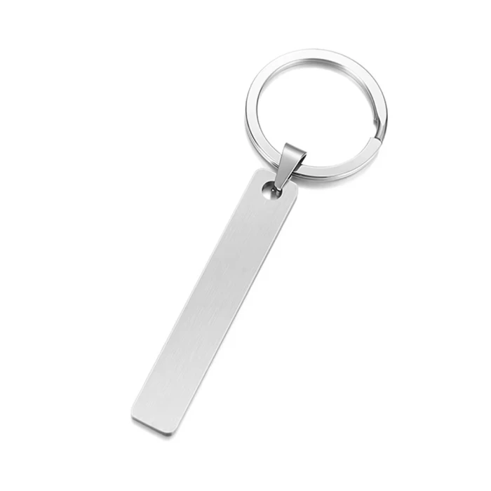 Custom Laser Engraved Stainless Steel Keychain Personalized Name or Number Keyring cover image 9