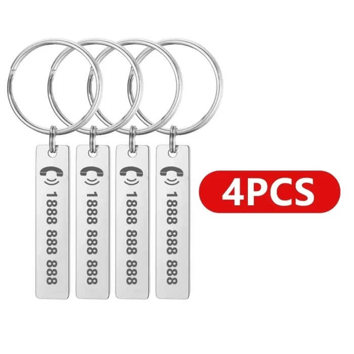 Custom Stainless Steel Personalized Keychain – Engraved Name or Message cover image 5