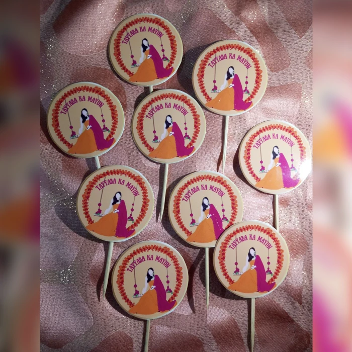 Customized Mayon Mithai Sweet Toppers Wedding Party Favors cover image 1