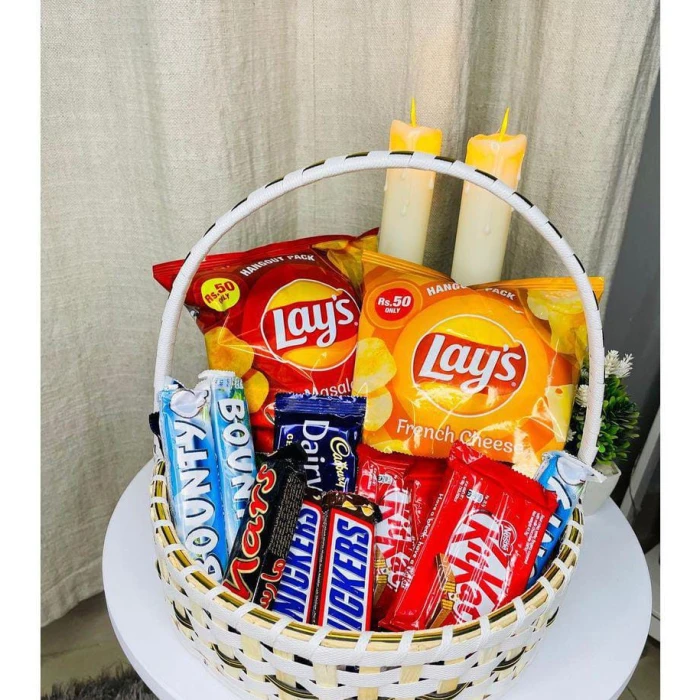 Choco & Snacky Basket – Premium Chocolate and Snack Gift Hamper