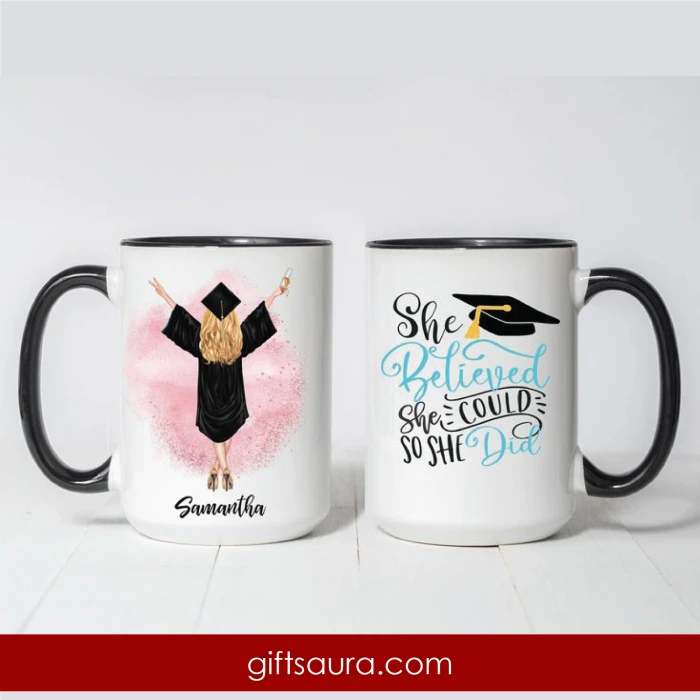 Custom Graduation Mug Ceramic Gift for Her