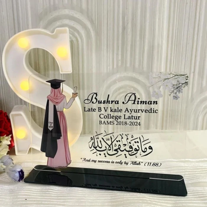 Premium Graduation Frame Custom Acrylic Plaque with Stand cover image 3