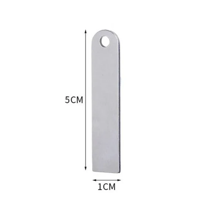Custom Phone Number Engraved Metal Keychain Anti-Lost Contact Tag cover image 2