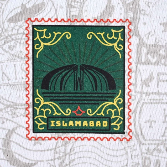 Boys Poly-Cotton Jersey Short Sleeve T-Shirt Stamps of Pakistan (Snow White) cover image 2
