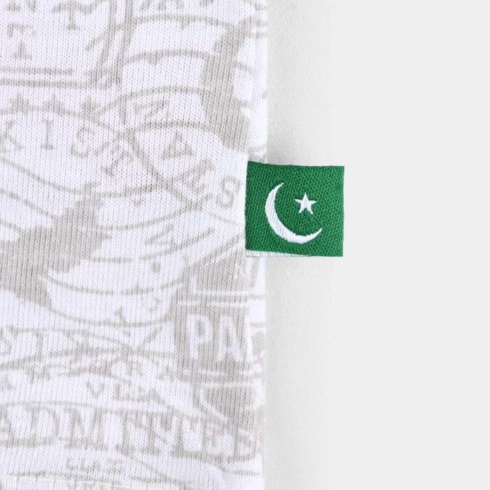 Boys Poly-Cotton Jersey Short Sleeve T-Shirt Stamps of Pakistan (Snow White) cover image 5